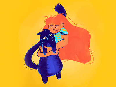 Kind of a Cat Person illustration