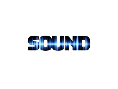 Sound adobe design effect logo photoshop sound soundwave text