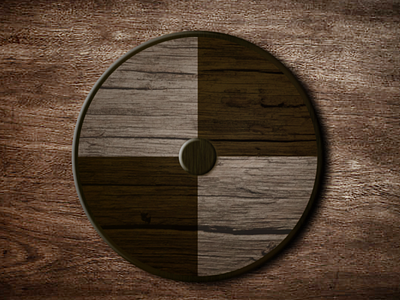 Wooden shield art design effect filter photoshop shapes shield texture wood