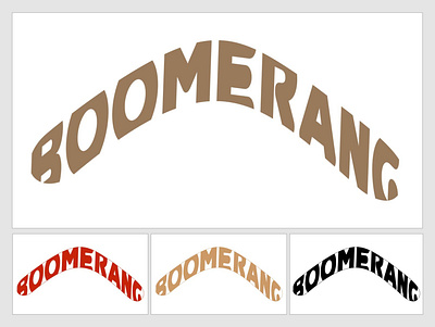BOOMERANG adobe art boomerang design effect filter illustration illustrator logo