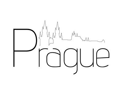 Prague city adobe art design effect graphic design illustration illustrator logo logo making logo type logodesign