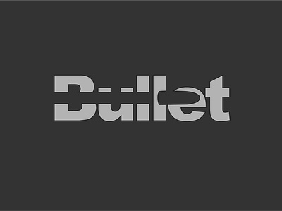 Bullet logo adobe art branding bullet design draw effect font fonts graphic design illustration illustrator logo logo design logo making logotypia paths