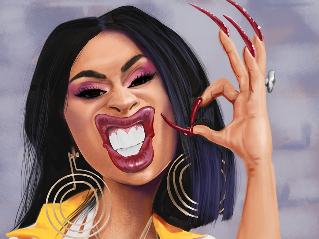 Cardi B Caricature By Rich Conley On Dribbble