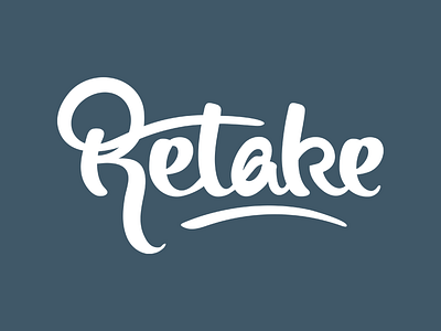 Retake Logo brand design illustrator logo photoshop retake
