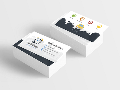 Business cards bidnis business cards car city clock icons illustration logo print services time vector
