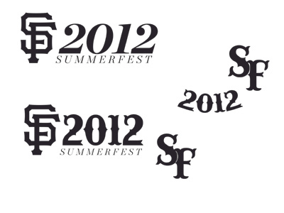 Formulating the logo for Summerfest 2012 2012 design logo sailor sf summerfest vintage