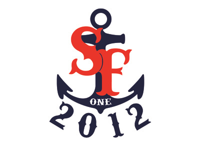 Color variation v2 2012 anchor design logo one red sailing sailor sf summerfest vintage