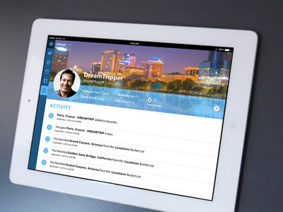 Dreamtrips Ipad App Social Activity Feed