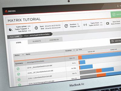 Concurrent - Cascading Driven cloud enterprise hadoop ui design user experience ux ux design visual design