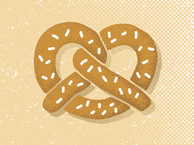 Pretzel 2 illustration pretzel rough texture