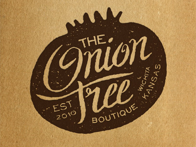 the onion tree 2 lettering logo onion texture typography