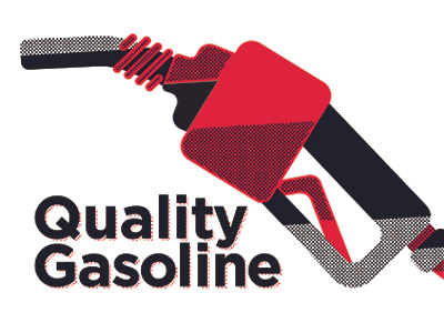 Quality Gasoline black dot gas gasoline illustration quality red