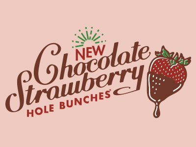 Chololate Strawberry 2 chocolate hand lettering illustration strawberry type typography