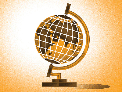 Old Globe color globe illustration texture