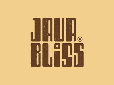 Java Bliss bliss coffee color java logo shape texture typography