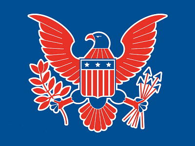 USA Eagle color eagle illustration usa