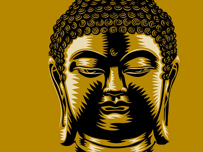 Buddha buddha color illustration ipadpro vector