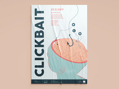 Clickbait Design Conference Poster