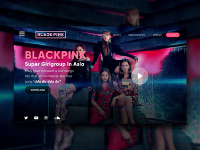 Blackpink - Landing Page