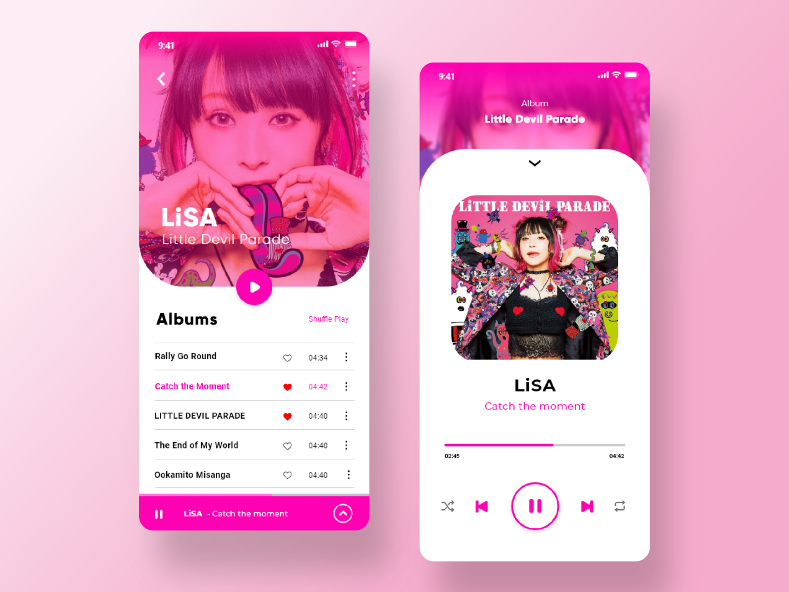User Interface Design Music Player App By Bagus Ramanda On Dribbble