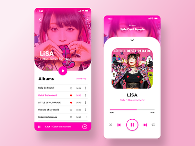 User Interface Design - Music Player App app app design application design app exploration mobile app music app music player ui ui ux ui design uidesign user interface user interface design