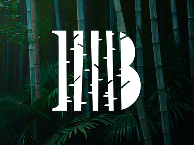 B Bamboo alphabet bamboo green identity logo logodesign nature symbol