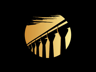 Thomas Jefferson Bridge 3d branding bridge gradient identity illustration logo logodesign minimal nature vector