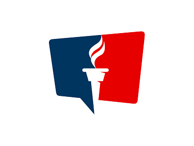 WIP blog branding chat design flame freedom identity logo logodesign talk