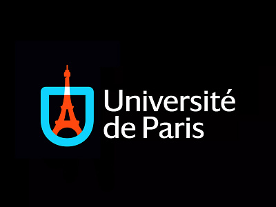 Universite de Paris Rebrand: My take education eiffeltower identity logo logodesign paris rebrand school university