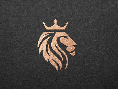 Royal Lion Logo branding crown finance investment lion lion head lion logo logo logodesign majestic royal