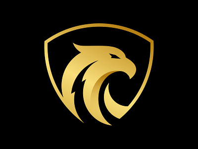 Eagle+Bolt bolt branding design eagle eaglehead gradient logo logodesign majestic royal shield vector