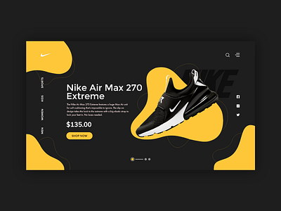 Nike Shoes - Landing Page animation branding design graphic graphic design icon illustration logo typography ui ui design uidesign uiux ux vector web web design webdesign website