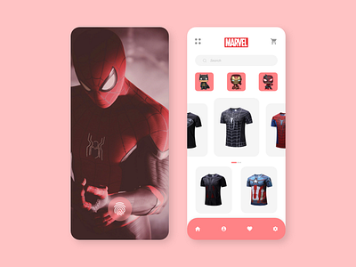 Superhero T-Shirt -App UI