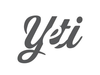 Yeti Logo logo negative space yeti