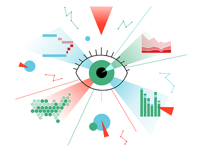 Viz Standart abstract circle constructivism eye flat illustration schedule schedules vector web