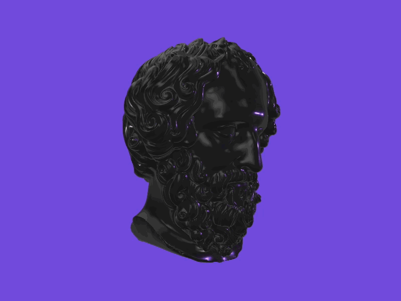 Greek head 3d beard greece greek head sculpting zbruh