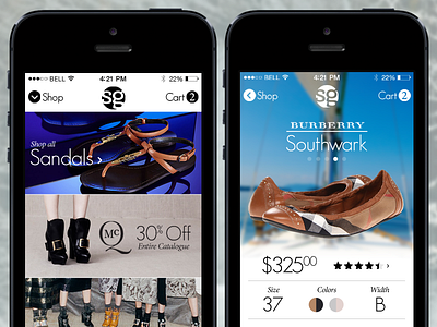 Shoegaze App Designs app ios7 iphone mobile shopping