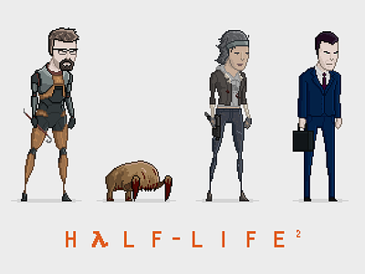Half Life 2 Pixel Peeps illustration pixel pixel art