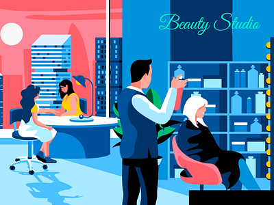 Beauty Studio _ Illustration