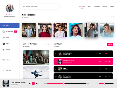 Music Dashboard ~ Light Mode adobexd app color dashboard light mode music music app playlist ui videos