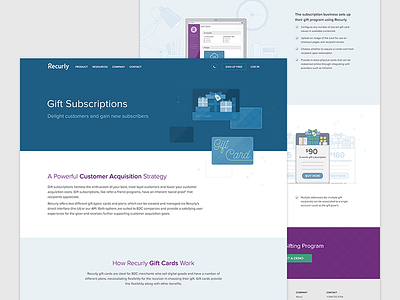 Recurly Gift Subscriptions Page