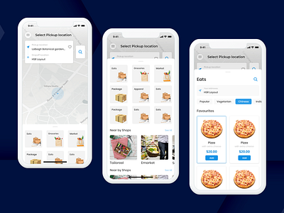 Delivery Application delivery delivery app design dribbble2021 drinks delivery favourites food delivery groceries delivery illustration location map online delivery package restaurants ui