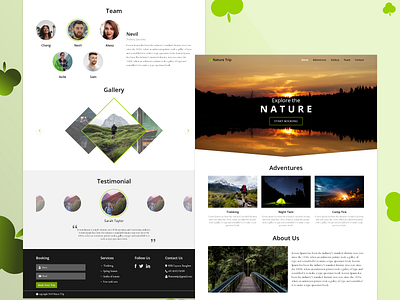 Website Concept - Nature Trip