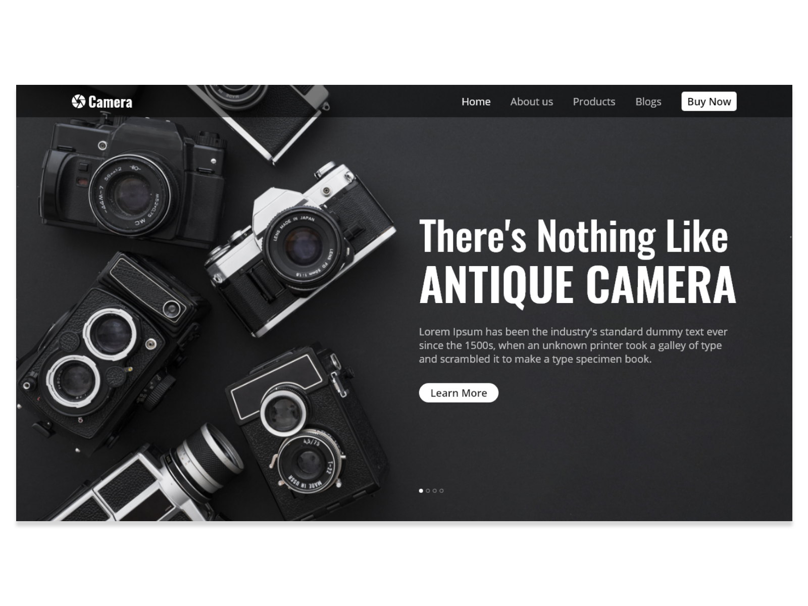 Camera - Website Banner by Sivaraman M S on Dribbble