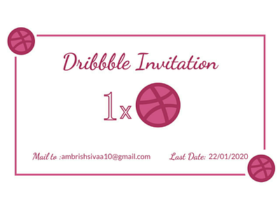 Dribbble Invitation dribbble dribbble invitation invitation invite