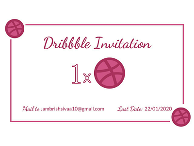 Dribbble Invitation