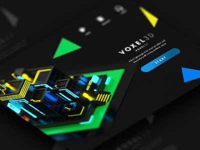 Voxel 3D web 3d voxel webdesign