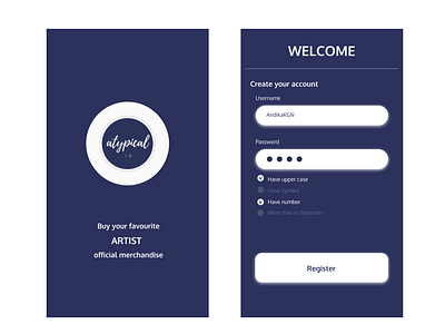 Sign Up Page Exploration design ui