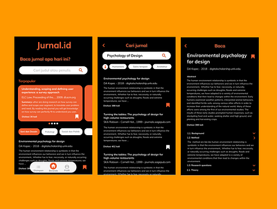 Reading Journal UI Exploration design ui