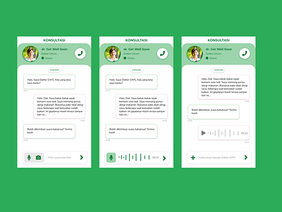 Consult with Doctor Chat Room UI Exploration design ui